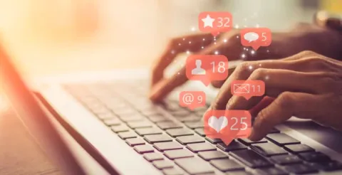 Business owner implementing digital marketing strategies to reach new customers and increase market growth.